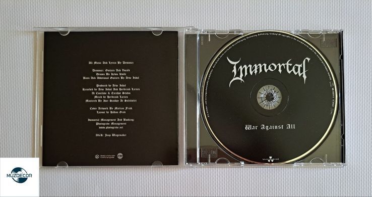 Immortal &ndash; War Against All (2023) Audio CD (импорт, буклет)