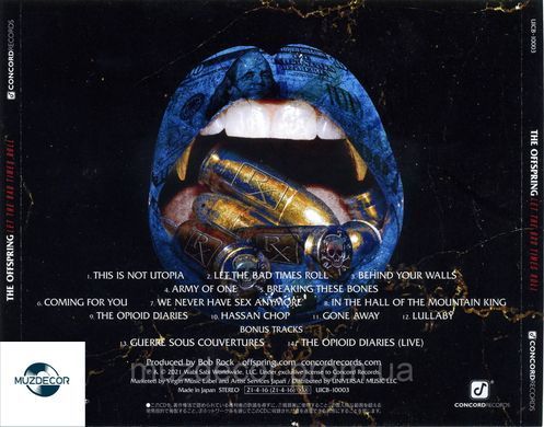 OFFSPRING Let The Bad Times Roll 2021 AUDIO CD-R