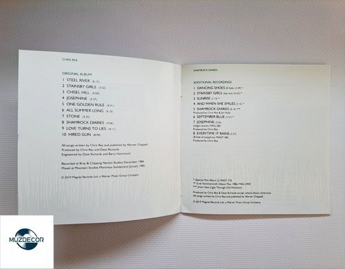 Chris Rea &ndash; Shamrock Diaries (1985) Audio CD, (імпорт, буклет)