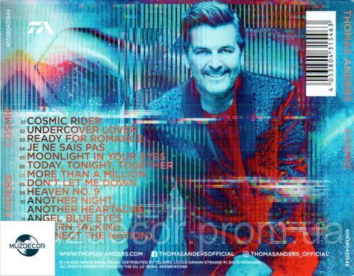 THOMAS ANDERS "COSMIC" 2021 AUDIO CD-R