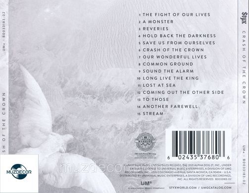 STYX Crash Of The Crown 2021 AUDIO CD-R