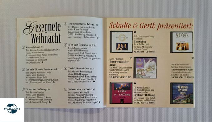 Gesegnete Weihnacht - Jochen Rieger (1996) Audio CD (Фирменный)