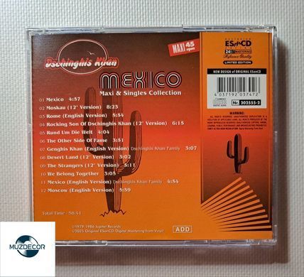 Dschinghis Khan &ndash; Mexico (Maxi & Singles Collection) Audio CD