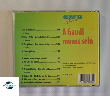 Musikantengold - A Gaudi Muass Sein (1993) Audio CD (Фирменный)