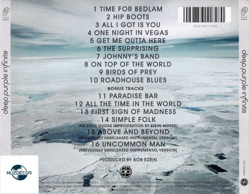 Deep Purple - Infinite (2017) Audio CD-R