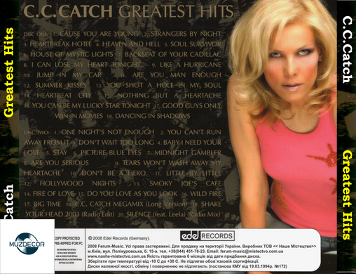 C.C.Catch - Greatest Hits (2008) 2 Audio CD-R