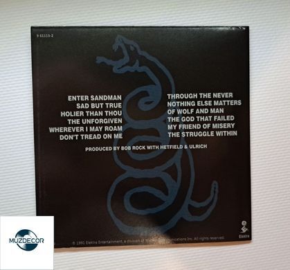 Metallica - Metallica - (THE BLACK ALBUM) - 1991, Audio CD, (імпорт, постер-буклет)