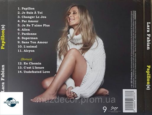 Lara Fabian - Ppillon(S) (2019) Audio CD-R