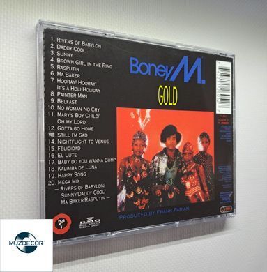 Boney M &ndash; Gold &ndash; 20 Super Hits (1992) Audio CD, (імпорт, буклет)