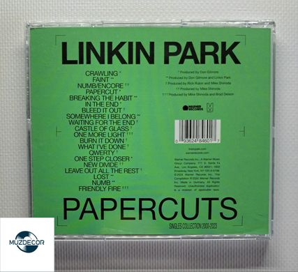 Linkin Park – Papercuts (2024) Audio CD (імпорт, буклет)