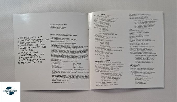 Metallica &ndash; Kill &lsquo;Em All (1983) Audio CD, (импорт, буклет)