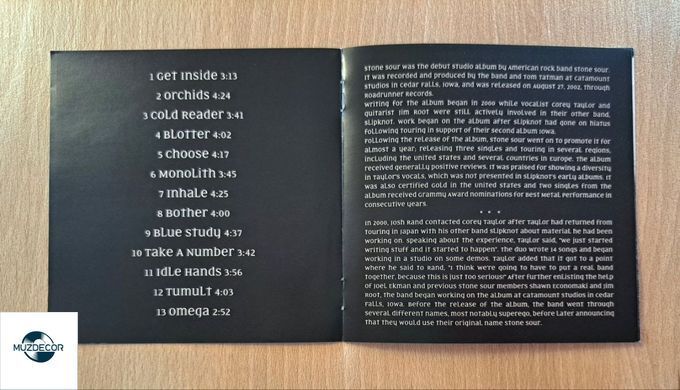 Stone Sour &ndash; Stone Sour (2002) Audio CD (імпорт, буклет)