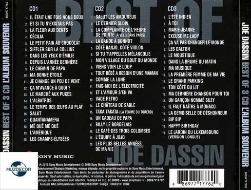 Joe Dassin - Best Of - L'Album Souvenir (2010) 3 Audio CD-R